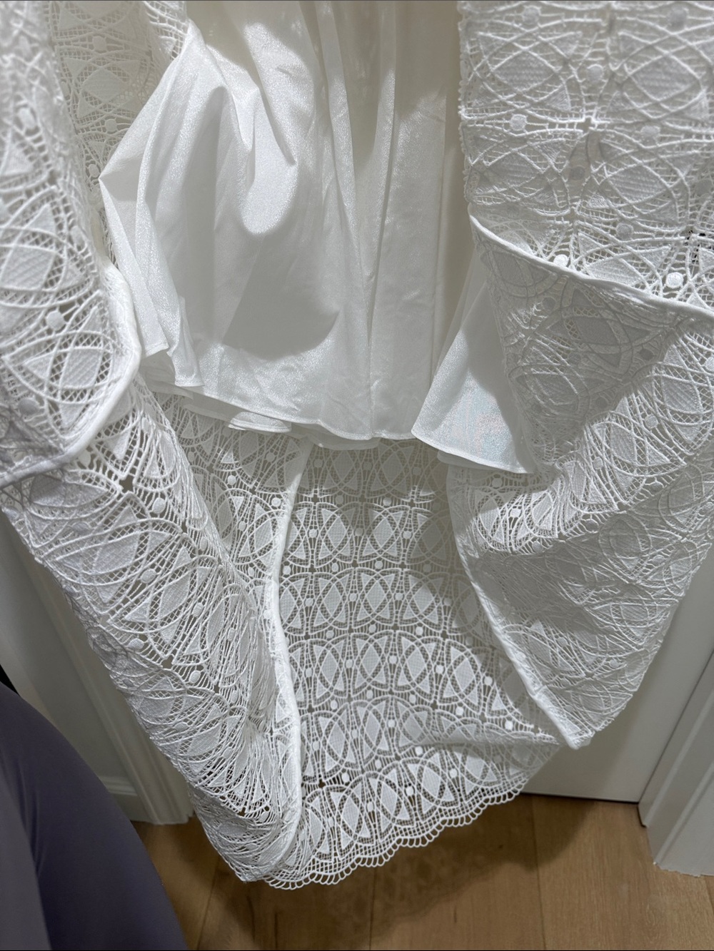 Astr White Lace Bustier Midi Dress - Picture 4 of 6